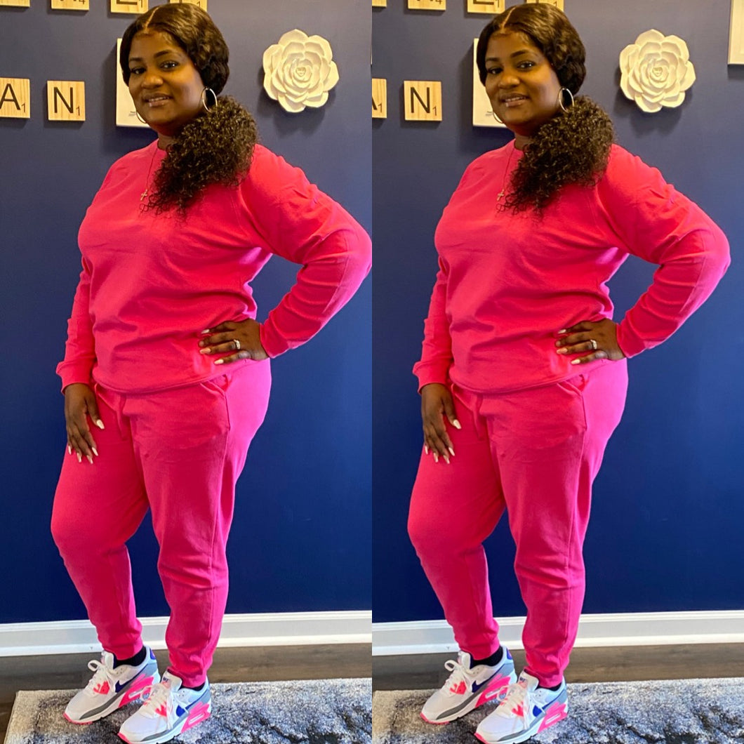 The Perfect Lounge Set Pink